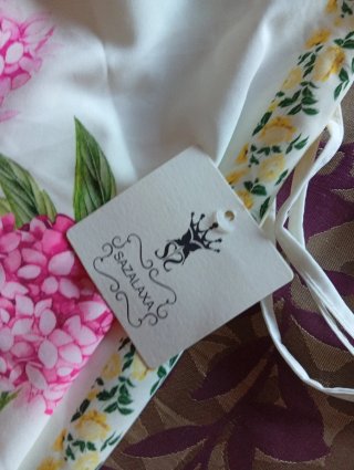 Vestido largo estampado floral