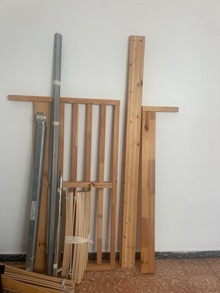 Cama doble madera Ikea Tarva 140x200