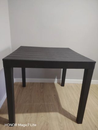 Mesa PVC gris interior/exterior
