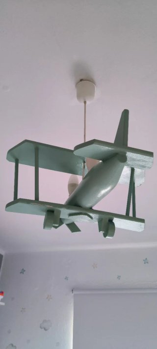 Lámpara de techo avión infantil
