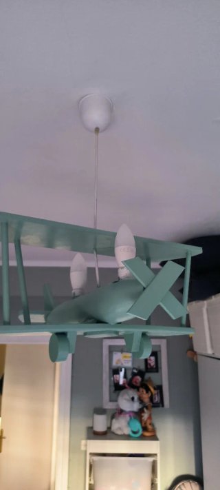 Lámpara de techo avión infantil