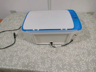 Impresora HP Azul y Blanca