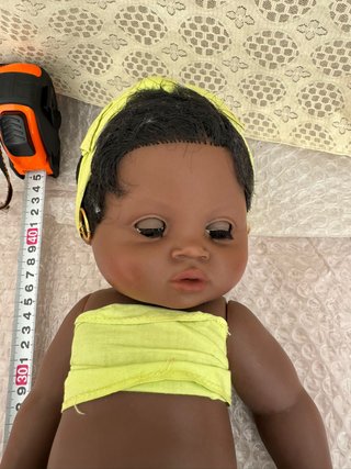 Muñeca Gama Negra Antigua 44cm