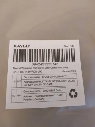 Guantes de trabajo invierno Kaygo