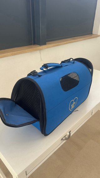 Mochila Transporte Mascotas Azul