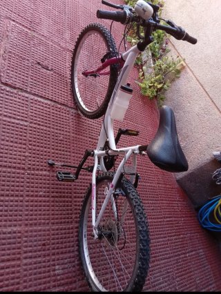 Bicicleta Montaña Blanca y Morada