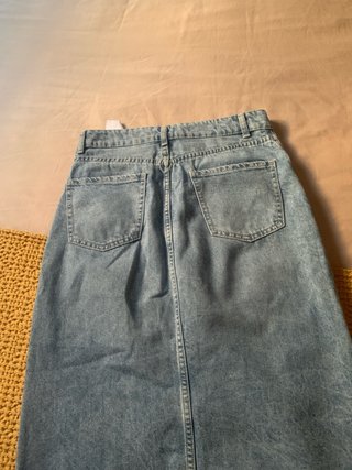 Falda vaquera larga Bershka