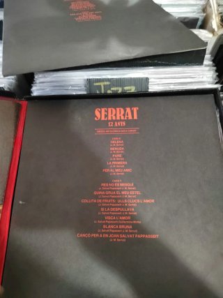Serrat 12 Anys, box 3 lp y libreto.