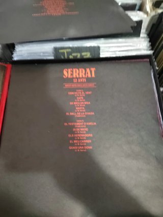 Serrat 12 Anys, box 3 lp y libreto.