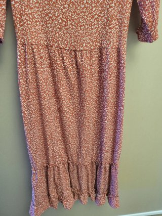 Vestido midi estampado Mango Talla XS