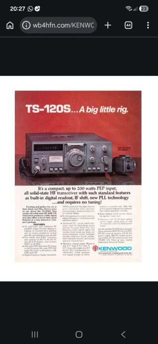 Kenwood TS-120S Emisora HF
