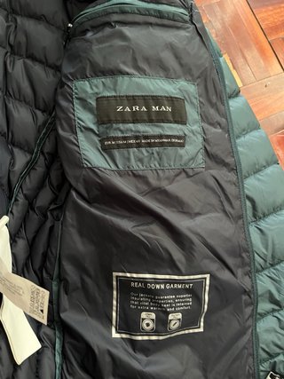 Chaqueta acolchada verde