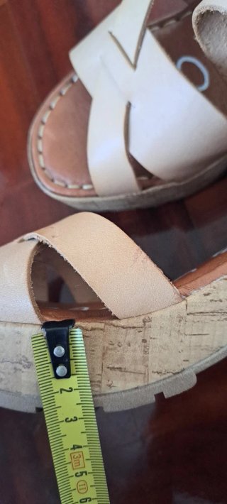 Sandalias Muse & Chloe Suela dibujo Corcho Beige