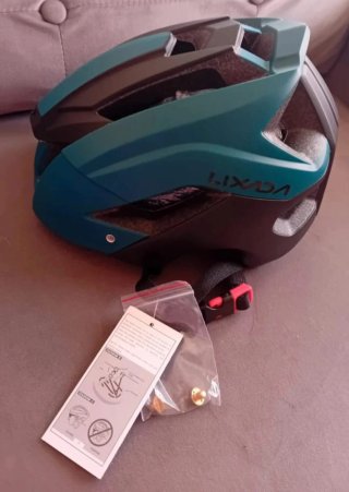 Capacete de Ciclismo Lixada Azul e Preto