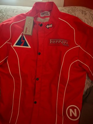 Cazadora Ferrari Biker Roja