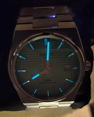 Reloj Tissot PRX automático nuevo, verde menta