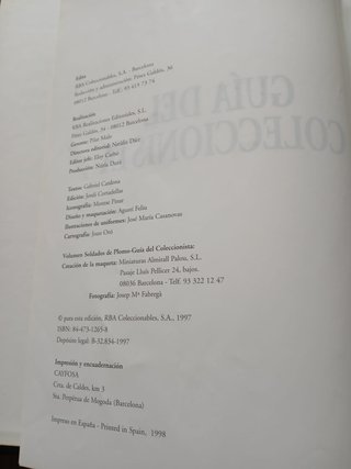 Collezione Soldatini di Piombo Almirall Palou