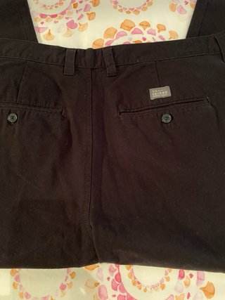 Pantalón chino negro hombre