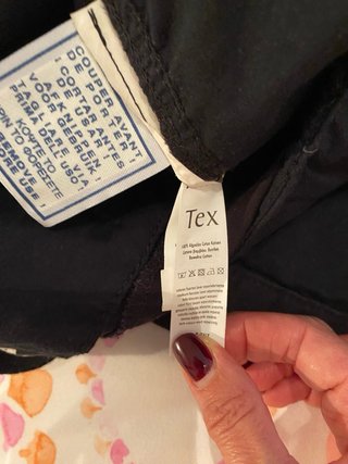Pantalón chino negro hombre