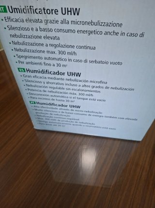 Humidificador Medisana UHW Plata/Transparente