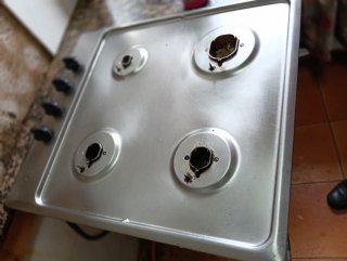 Placa de gas cocina 4 fuegos
