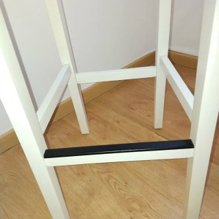 Taburete alto blanco 75 cm