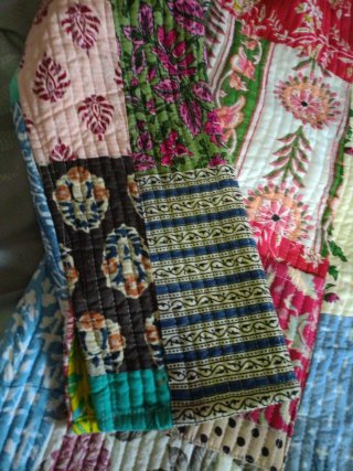 Kimono reversible patchwork verano