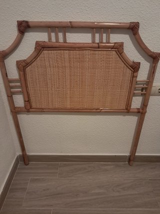 Cabezal cama 90 mimbre y bambú