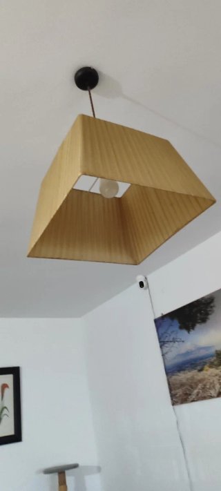 Lámpara de techo colgante de tela