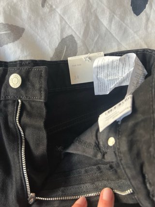 Shorts vaqueros Zara negros talla 34
