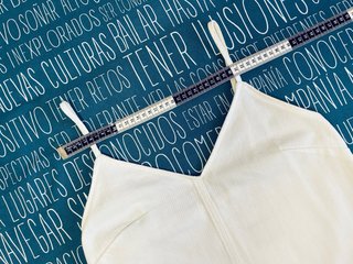 Vestido Vaquero Blanco Asos Denim Acampanado 36 S