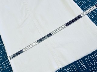 Vestido Vaquero Blanco Asos Denim Acampanado 36 S