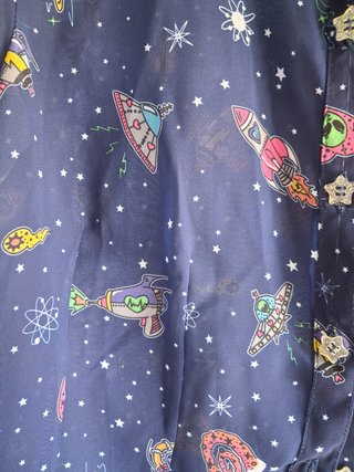 Blusa de manga corta y semitrasnparente Hell Bunny