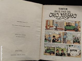 Tintin en el País del Oro Negro. 1a EDICIÓN. 1961