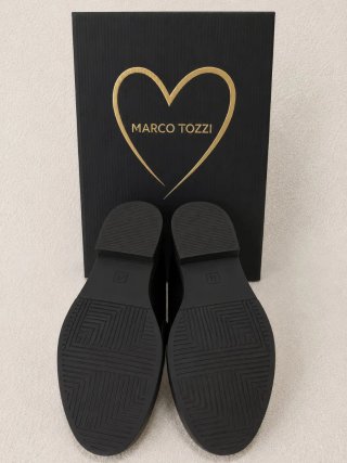 MARCO TOZZI Black Chunky Loafers Women  Premium