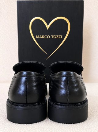 MARCO TOZZI Black Chunky Loafers Women  Premium