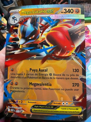 Mega Lucario ex Jumbo MEP 012 ES NM