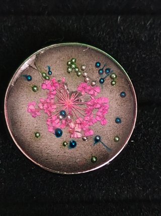 Lote 9  Anillos Artesanales Flores