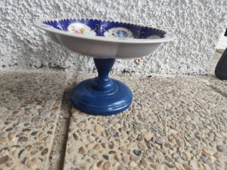 Frutero Vintage Azul Decorado