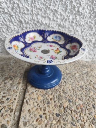 Frutero Vintage Azul Decorado