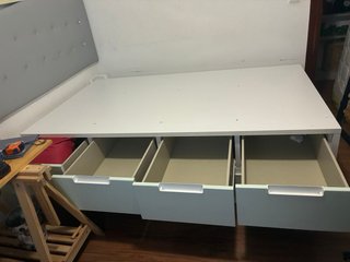 Cama 116 cm con 6 cajones