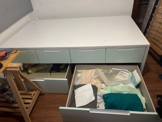 Cama 116 cm con 6 cajones