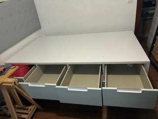 Cama 116 cm con 6 cajones