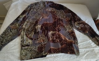 Camicia unisex fantasia animalier