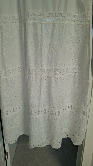 Vestido blanco bordado