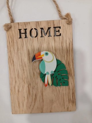 Decorazione Legno Home con Toucan