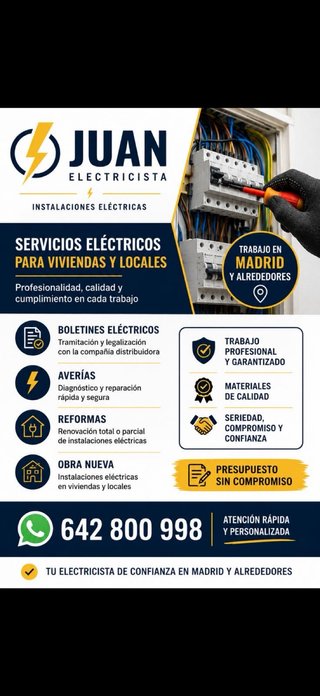 Electricista autorizado.