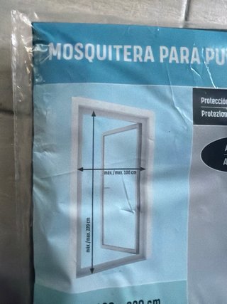 Mosquitera Puerta Magnética 100x220cm Antracita
