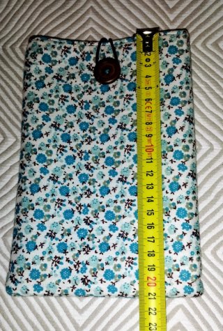 Funda Ebook Floral Azul y Blanco