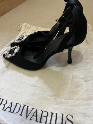 Stradivarius Zapato Joya Negro